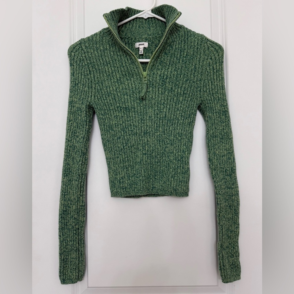 Aerie - Green Ribbed Sweater